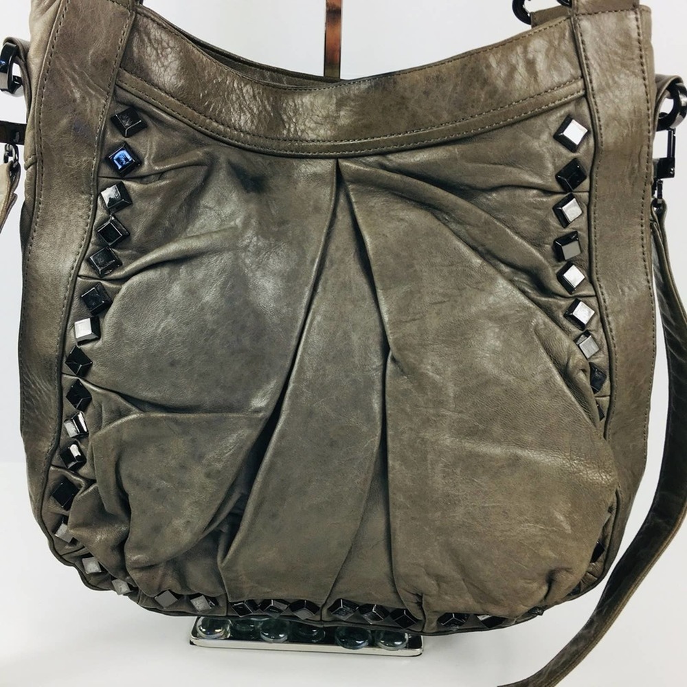 Treesje Marley gray embellished large hobo bag - Picture 9 of 11
